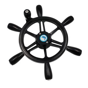 15 Inch 6 Spoke Yacht Steering Wheel Metal Steering Wheel with Turning Knob RS-JN