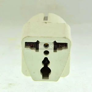13A 250V Round 2 Pin Off White Color Conversion Plug