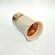 AC 250V 6 Ampere E-27 Screw In White Color Bulb Holder