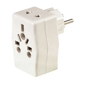 250V Conversion Multi Plug Round 2 Pin Type Flag Brand