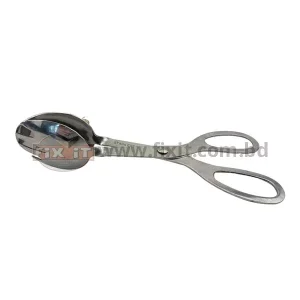 8 Inch Stainless Steel Scissor Tong with Spoon Heads