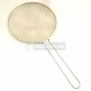 10 Inch Stainless Steel Strainer Frying Basket Net with Silver Lining – For French Fries