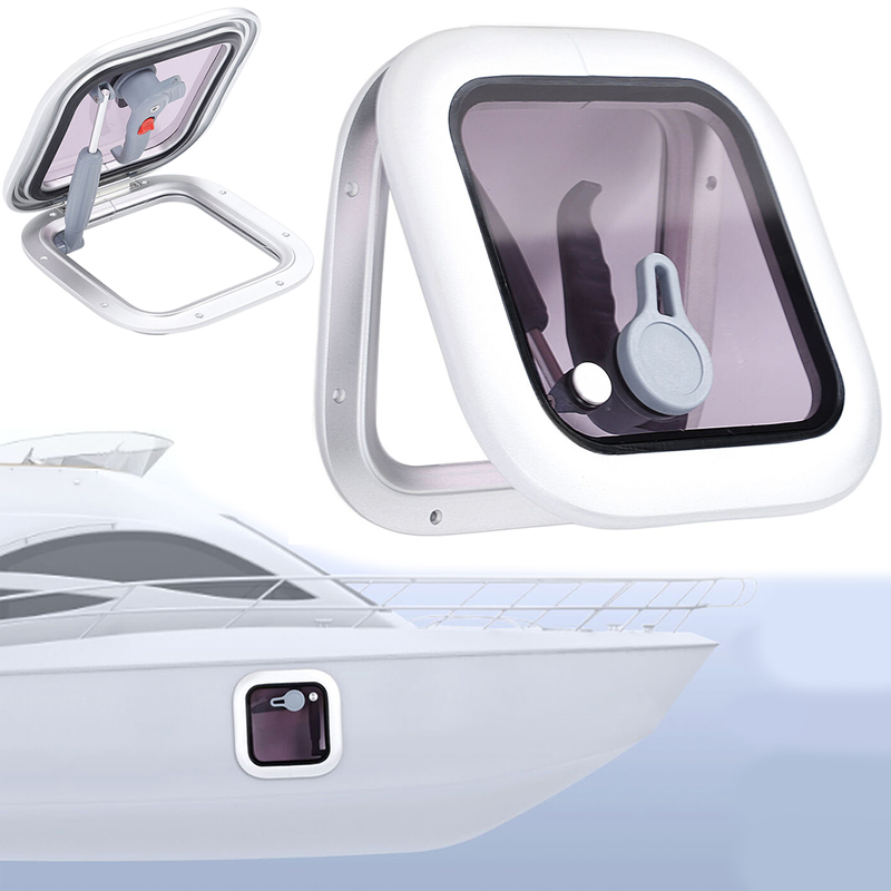 260x260mm 450x450mm Boat Skylights Marine Portlight Window Square Push Out Deck Porthole Skylights Ventil