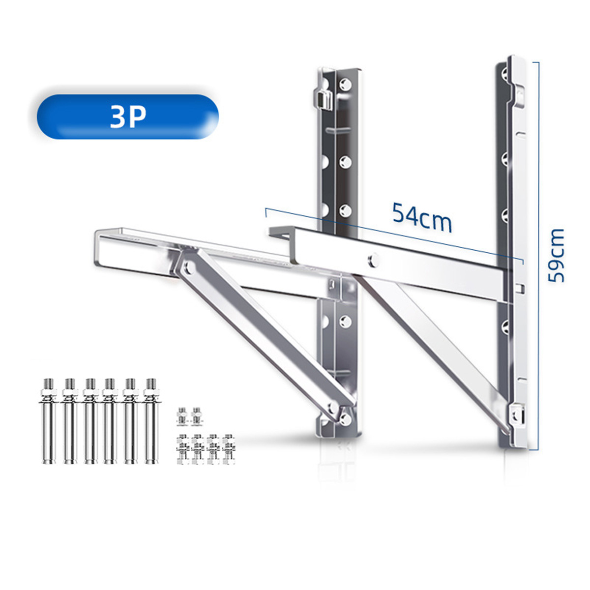 2pcs AC Wall Bracket 1-5P Air Conditioner Bracket Outdoor Split AC Wall Mounting Stainless Steel Support Bracket FY-NV - Image 4
