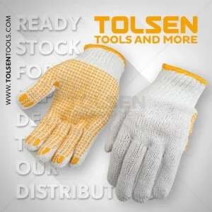 12 Pair Cotton Dot Working Gloves Tolsen Brand 45006
