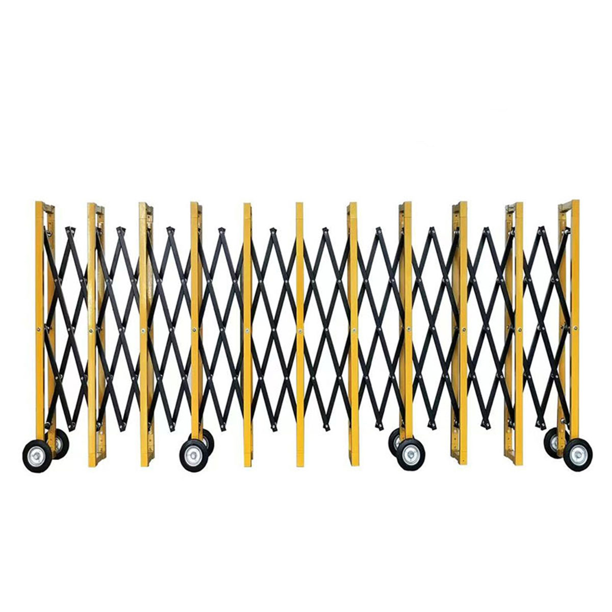 500x100cm Expandable Metal Barricade Mobile Safety Barrier Gate Scissor Gate Portable Retractable Fence RS-MC