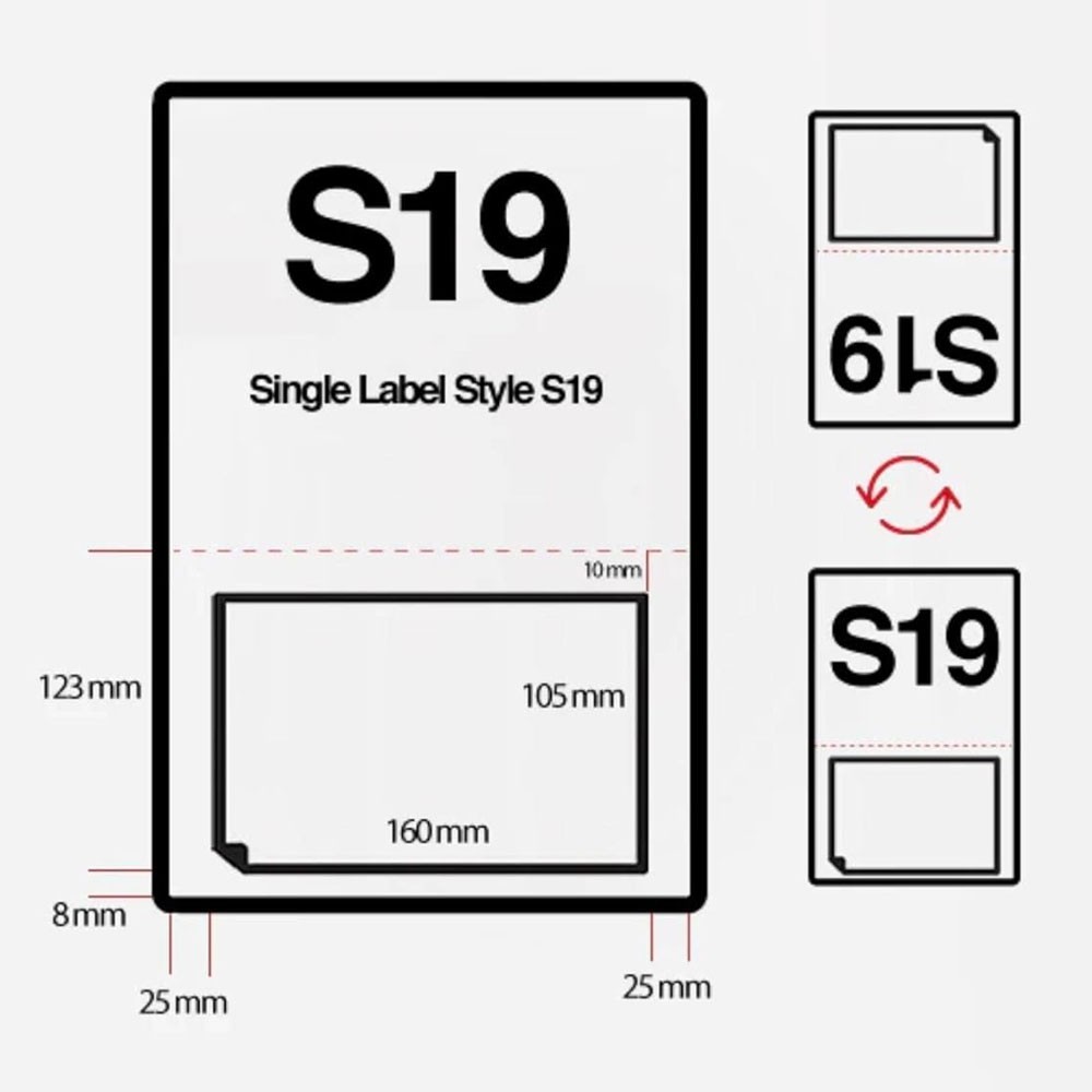 (S19) Integrated Labels | Royal Mail Click & Drop Labels – Pack of 100 - Image 2