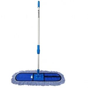 Steel Handle Blue Color Refill Floor Dry Mop (Cotton)