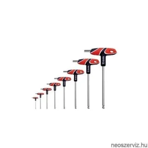 8 Pcs T- Handle Hex Key With Ball Set Yato Brand YT-05597