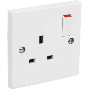 Combined Socket MK 13 Amp Switch Socket Flat 3Pin