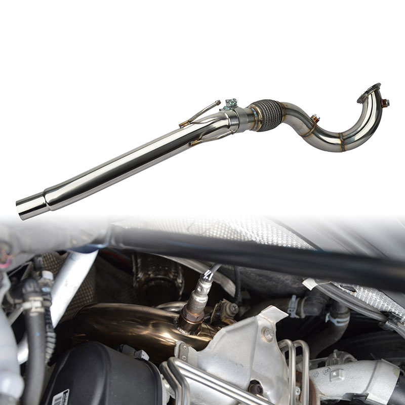 Car Exhaust Downpipe for VW Golf MK7 Jetta Audi A3 Skoda Kodiaq Mk1 MQB 2.5inch EA211 1.4T Engine Racing Catless Down Pipes - Image 5