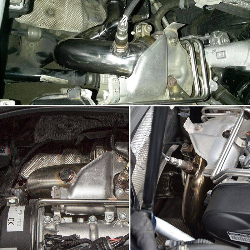 Car Exhaust Downpipe for VW Golf MK7 Jetta Audi A3 Skoda Kodiaq Mk1 MQB 2.5inch EA211 1.4T Engine Racing Catless Down Pipes - Image 7