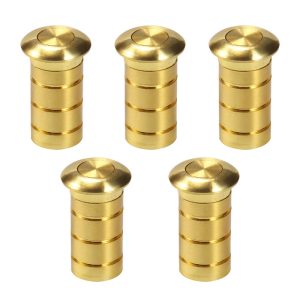 5pcs Dust Excluding Socket Copper Dust-Proof Keeper for Door Flush Bolt