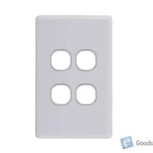 Blank Plate – Slimline – 4 Gang