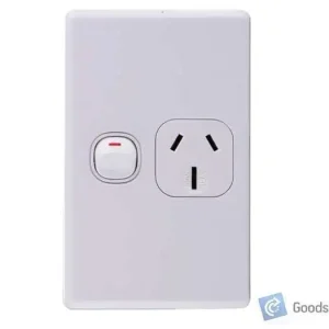 Power Point – Single – Vertical – Slimline – 15A