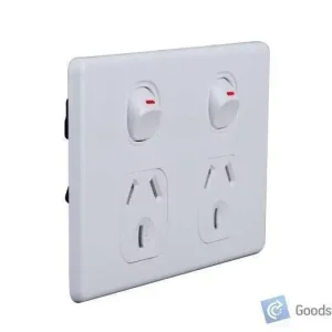 Power Point – Double – Horizontal – Slimline – 10A – 10 Box