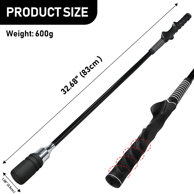 Golf Swing Trainer Aid for Tempo Practice Weighted Golf Click Stick Helps Enhance Strength Improve Swing Rhythm Maintain Balance - Image 4