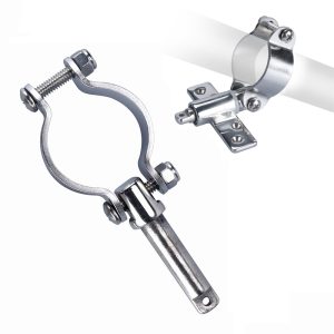 Oarlock Socket Clamp 316 Stainless Steel Clamp-On Oarlock Rowlock Side Mount Line Oarlock Holder Marine Yacht