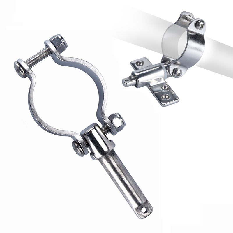 Oarlock Socket Clamp 316 Stainless Steel Clamp-On Oarlock Rowlock Side Mount Line Oarlock Holder Marine Yacht