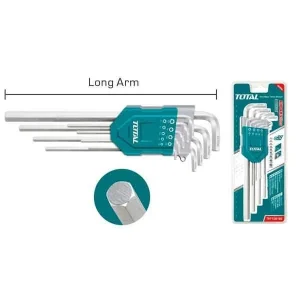 9Pcs 1.5-10mm Hex Key Set Total Brand THT106192