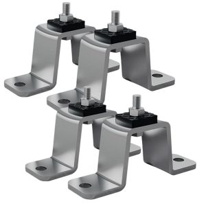 4pcs AC Anti Vibration Pads Air Conditioner Base Noise Reduction and Shock Absorption Brackets