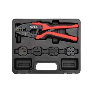 6 Pcs Set (0.5-10mm2) Quick Interchangeable Ratchet Crimper Set Yato Brand (Poland) Yt-2245