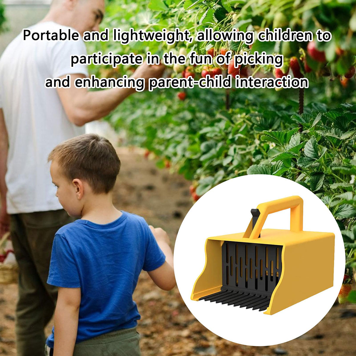 2pcs Berries Collector Tools Easy Harvest Blueberries Raspberries Pickers with Lightweight Ergonomic Design Berries Picking Tool RS-OT - Image 9