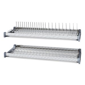 Cabinet Dish Rack Set Cabinet Fixed Plate Rack Cabinet Organizer Stainless Steel Built In Wire CR-SP