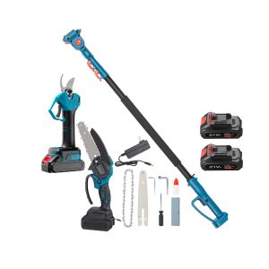 Cordless Electric Pruning Shear Brushless Chainsaw with Telescopic Pole for Saw Tree Trimming CR-AG