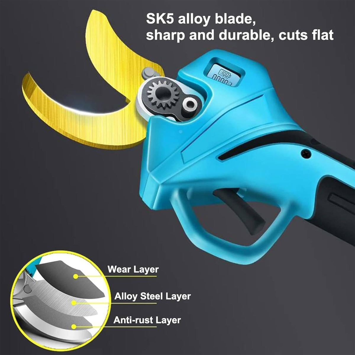 Cordless Electric Pruning Shear Brushless Chainsaw with Telescopic Pole for Saw Tree Trimming CR-AG - Image 8