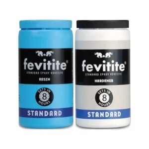 Epoxy Resin and Hardener Fevitite Brand Yellowish Color