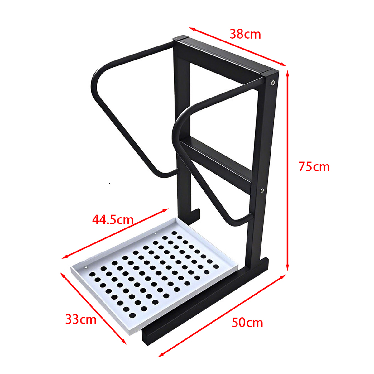 Golf Bag Organizer Single Seat Golf Bag Stand Removable Dividers Non-Slip Base Sturdy Steel CR-SP - Image 3