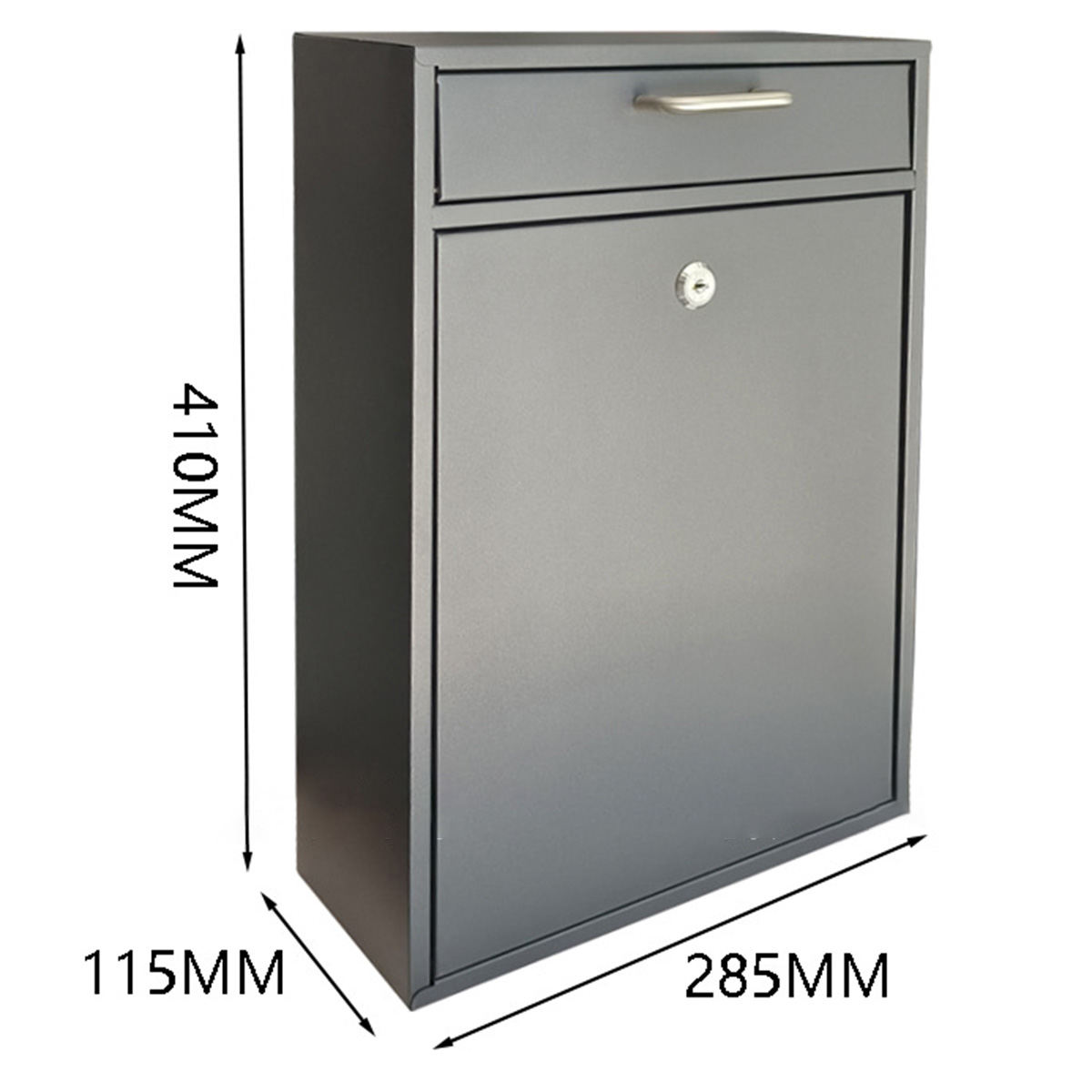 Metal Locking Wall Mounted Mailbox with Key Office Drop Comment Box Letter Postbox FY-JN - Image 3