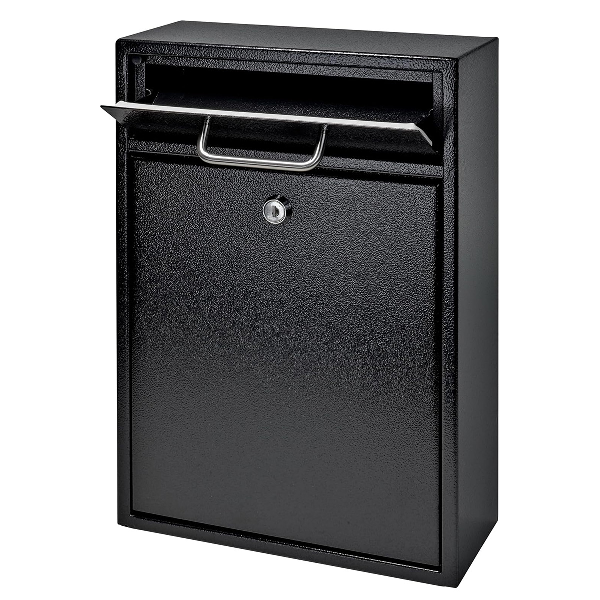 Metal Locking Wall Mounted Mailbox with Key Office Drop Comment Box Letter Postbox FY-JN - Image 4