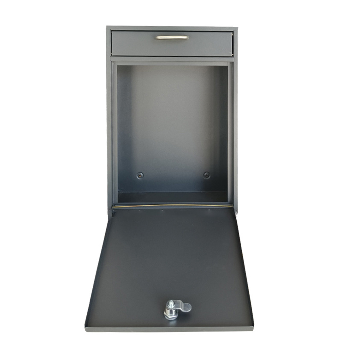 Metal Locking Wall Mounted Mailbox with Key Office Drop Comment Box Letter Postbox FY-JN - Image 5