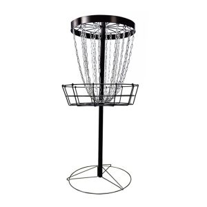 Portable Disc Golf Basket with Heavy Duty Chains Golf Practice Basket Set to Fairway Backyard Outdoor FY-OT