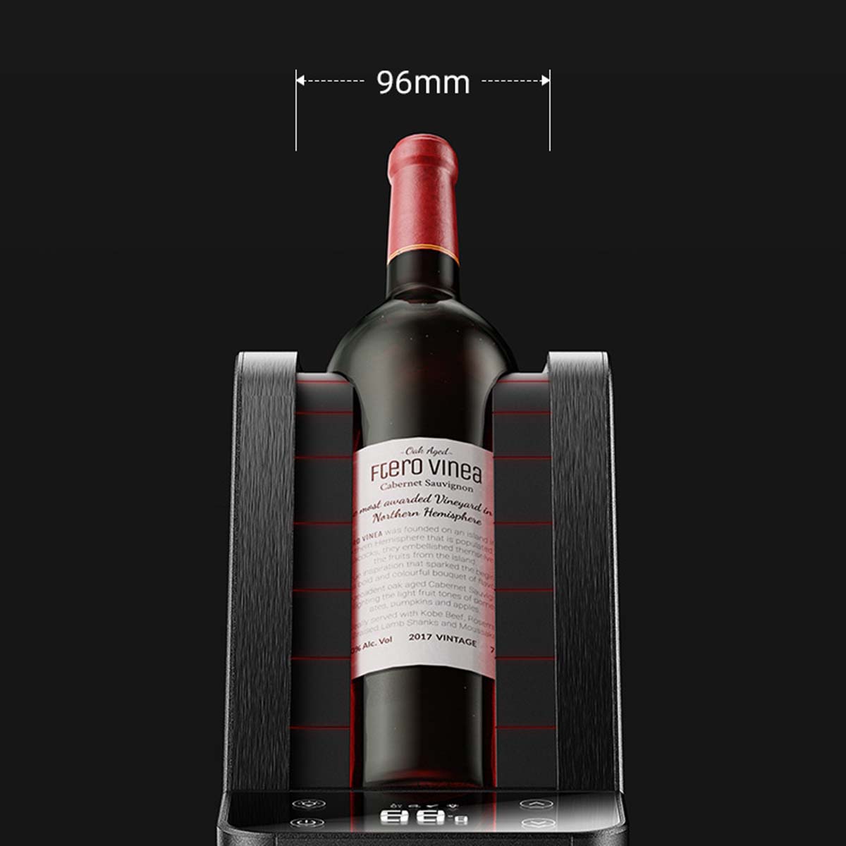 Portable Electric Wine Chiller Ice-Free Cooling 750ml Single-Bottle Wine Cooler fits 96mm Diameter Bottles FY-SP - Image 9
