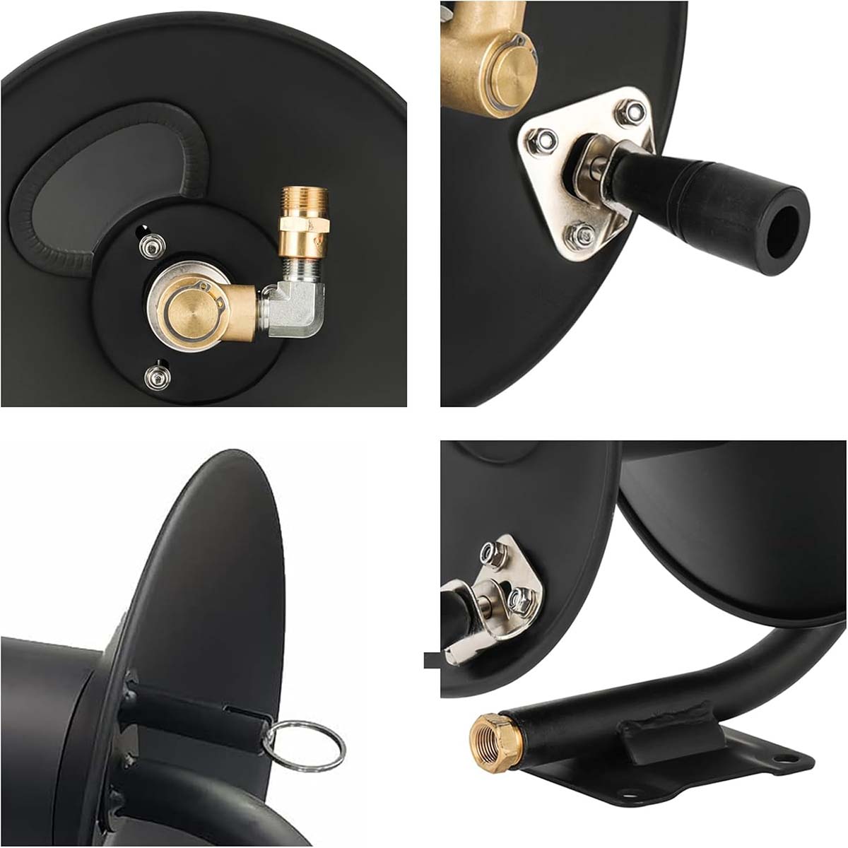 Pressure Washer Hose Reel Air Hose Reel Hand Crank High Pressure Hose Reel Heavy Duty 4000 PSI Washer Hose Reel FY-SP - Image 8