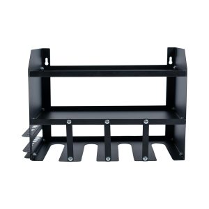 Wall Mount Power Tool Storage Rack 4 Slots Drill Holder with Cordless Drill Charging Station for Workshop Garage CR-OT