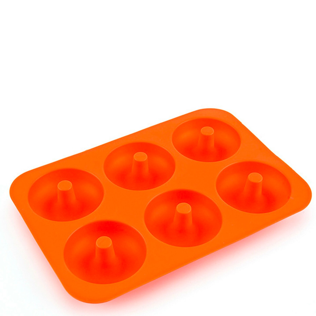 Silicone Donut Mould Donut Making Mould Bake Round Cake Mold – Orange