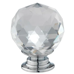 30mm Clear Crystal Diamond Glass Door Cupboard Drawer Cabinet Handle Knobs