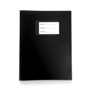 AVARTEK A4 Display Book, 40 Pockets, Black