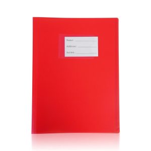 AVARTEK A4 Display Book, 100 Pockets, Red